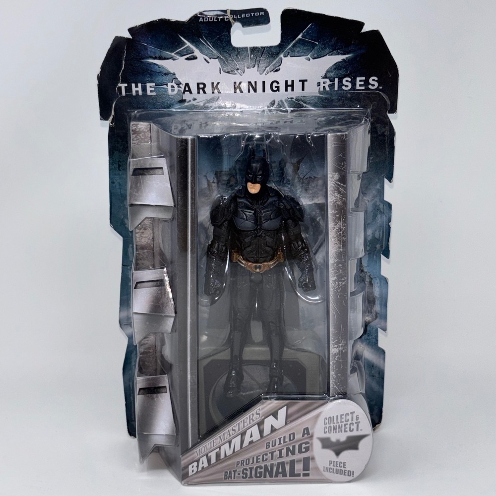 Mattel Dark Knight Rises Movie Masters Batman Figure New Damaged Package